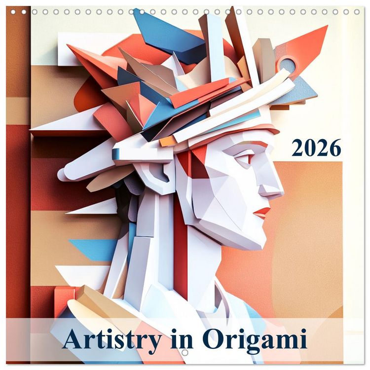 Produktbild: Artistry in Origami (Wall Calendar 2026 12 &times; 12 Inch) CALVENDO 12 Month Wall Calendar