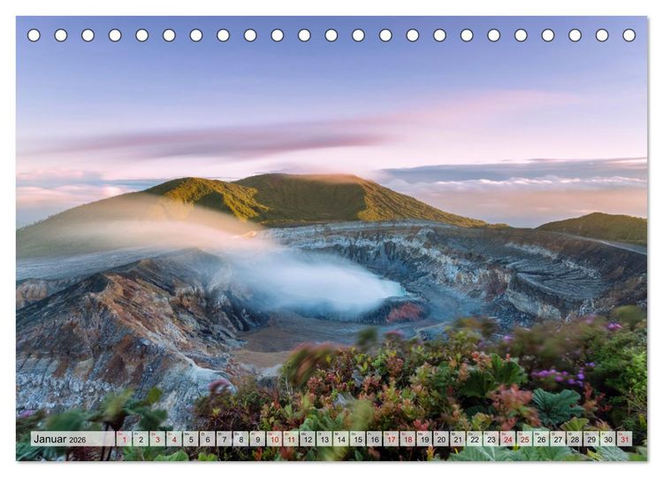 Produktbild: Costa Rica - Tierwelt und Landschaften (Tischkalender 2026 DIN A5 quer), CALVENDO Monatskalender