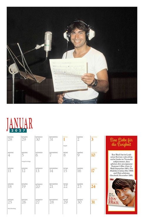 Produktbild: Roy Black Kalender 2027