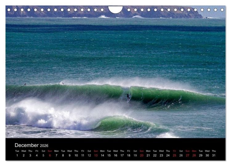 Produktbild: Waves in Cornwall (Wall Calendar 2026 DIN A4 landscape), CALVENDO 12 Month Wall Calendar