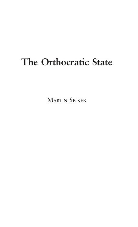 Produktbild: The Orthocratic State