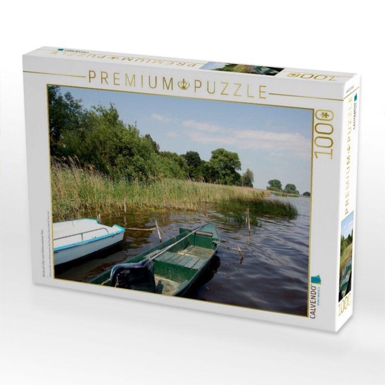 Produktbild: CALVENDO Puzzle Boote am Ufer vom Hohennauener See | 1000 Teile Lege-Gr&ouml;&szlig;e 64x48cm Foto-Puzzle f&uuml;r gl&uuml;ckliche Stunden