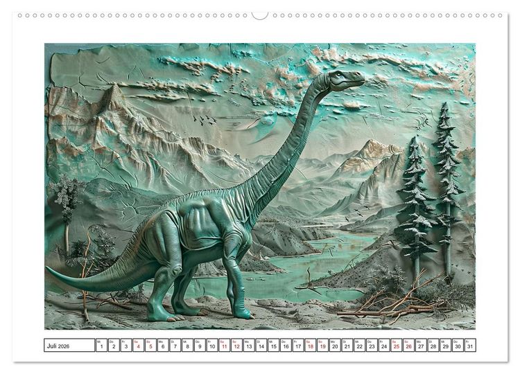 Produktbild: Wesen aus der Urzeit (Wandkalender 2026 DIN A2 quer), CALVENDO Monatskalender