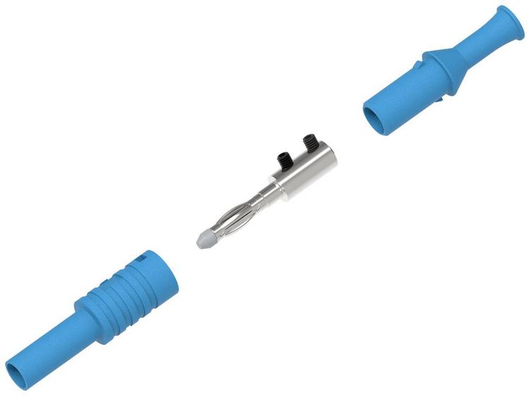 Produktbild: Electro PJP 1065-CD1-Bl Laborstecker Stift-&Oslash;: 4mm Blau 1St.