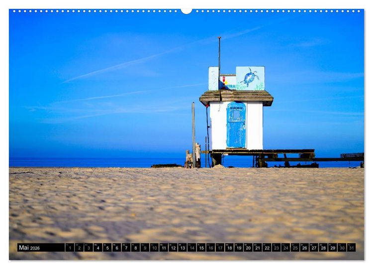 Produktbild: Einzigartige Strandansichten auf Amrum (hochwertiger Premium Wandkalender 2026 DIN A2 quer), Kunstdruck in Hochglanz