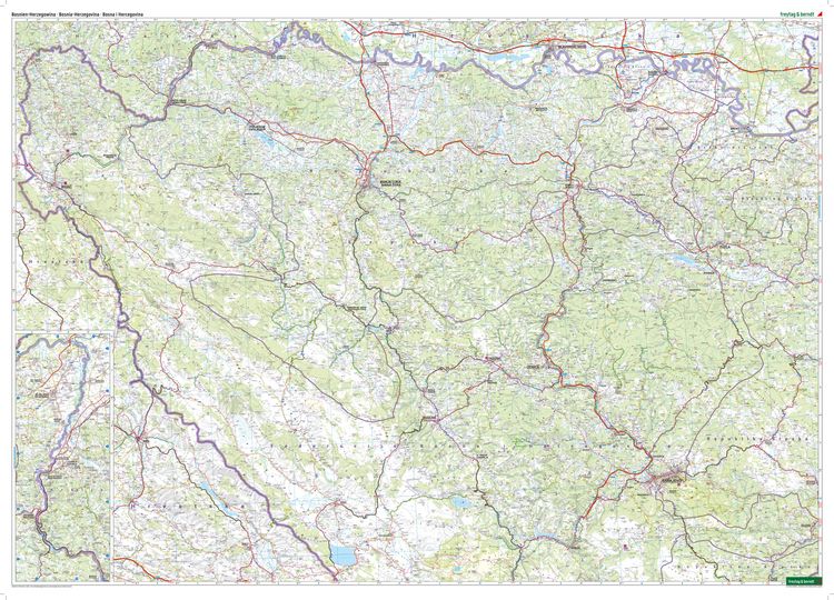Produktbild: freytag & berndt Stra&szlig;enkarte Bosnien-Herzegowina 1:200.000
