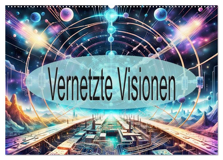 Produktbild: Vernetzte Visionen (Wandkalender 2026 DIN A2 quer), CALVENDO Monatskalender