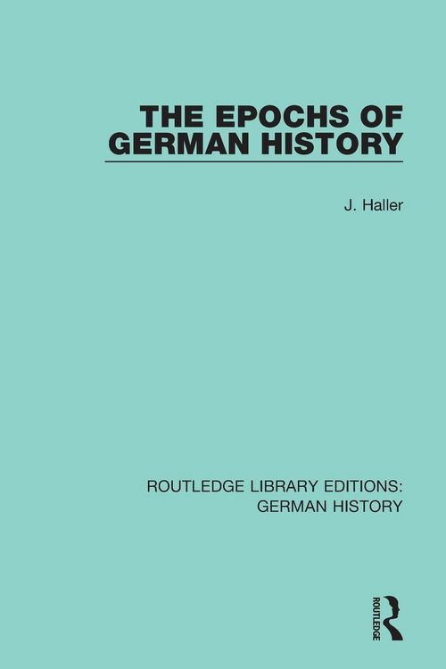 Produktbild: The Epochs of German History