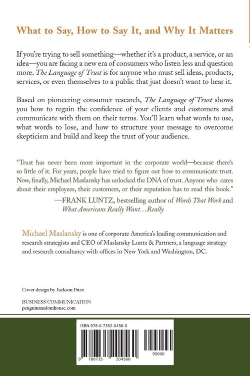 Produktbild: The Language of Trust