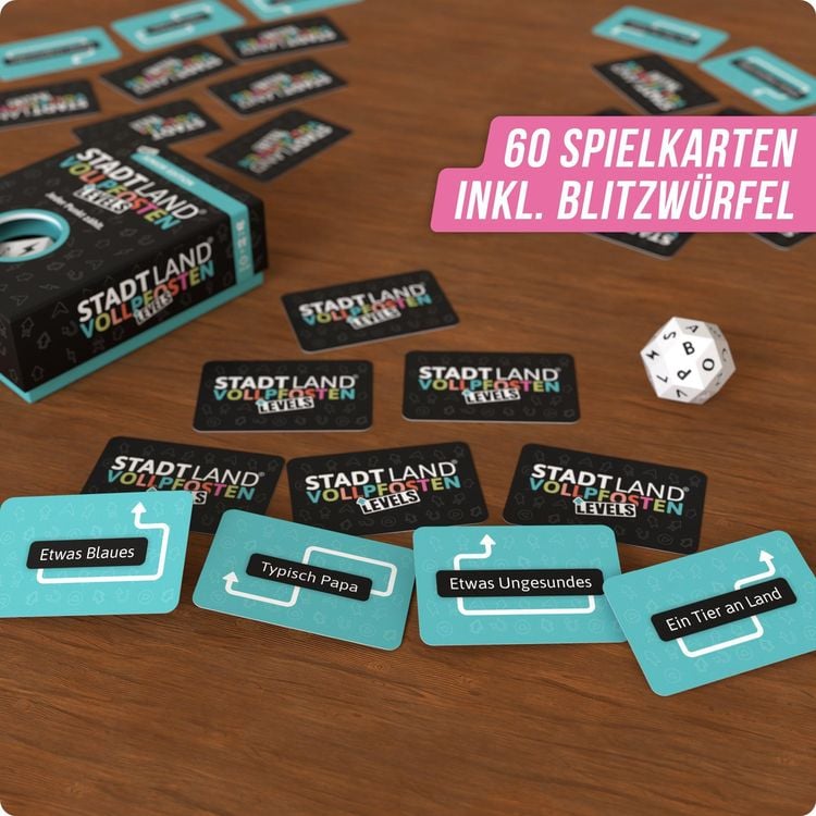 Denkriesen - Stadt Land Vollpfosten® - Levels - Junior Edition - "jeder Punkt Zählt."