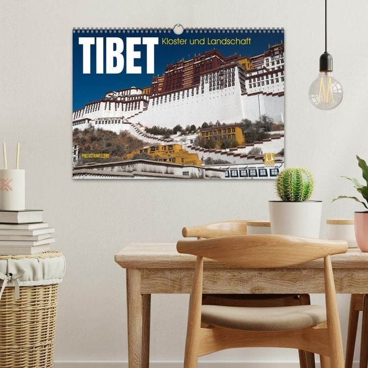 Produktbild: Tibet - Kloster und Landschaft (Wandkalender 2026 DIN A3 quer), CALVENDO Monatskalender