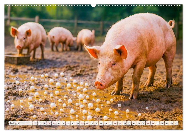Produktbild: Tierische Redewendungen - Ein Kalender voller Spr&uuml;che und Sprachbilder (Wandkalender 2026 DIN A2 quer), CALVENDO Monatskalender
