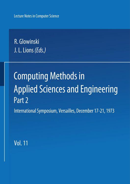 Produktbild: Computing Methods in Applied Sciences and Engineering