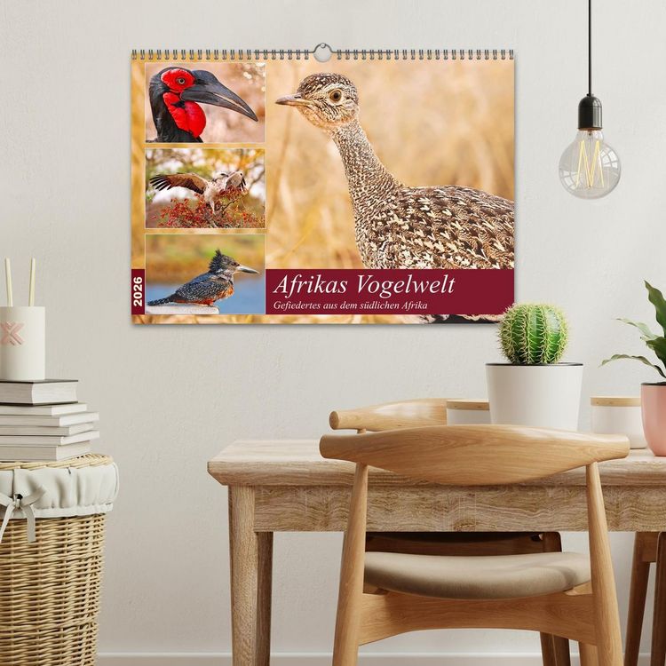 Produktbild: Afrikas Vogelwelt 2026 (Wandkalender 2026 DIN A3 quer), CALVENDO Monatskalender