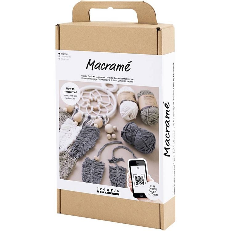 Produktbild: Creativ Company DIY Sets Macram&eacute; Starter Kreativ Set, Makramee, Kreativ Box