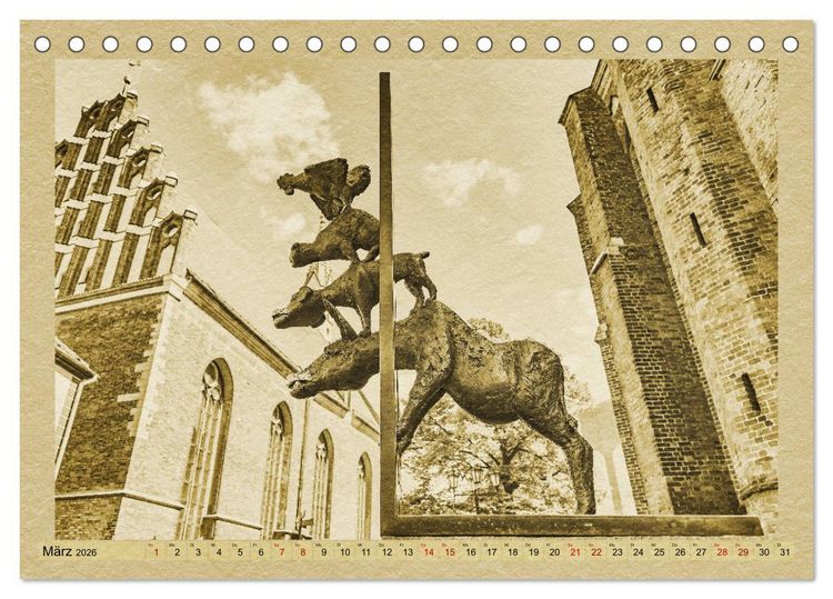 Produktbild: Riga &ndash; Ein Kalender im Zeitungsstil (Tischkalender 2026 DIN A5 quer), CALVENDO Monatskalender