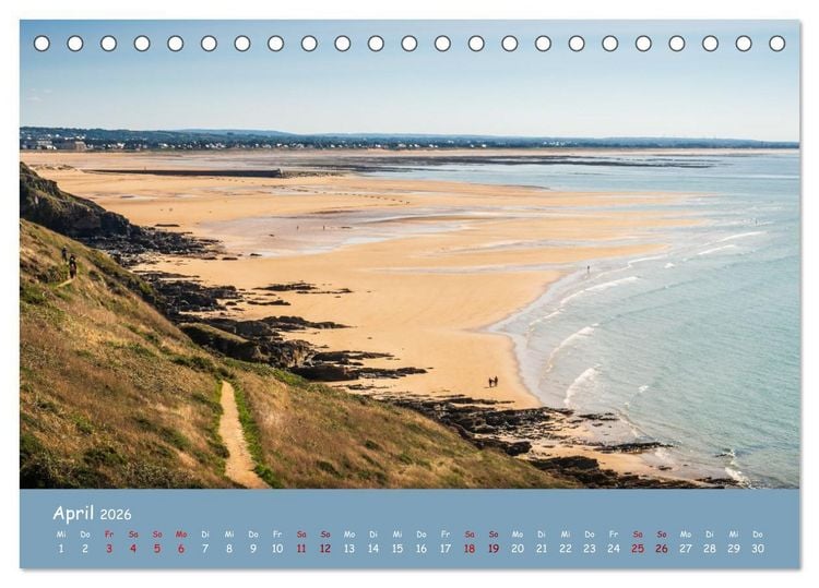 Produktbild: Cotentin, die Perle der Normandie (Tischkalender 2026 DIN A5 quer), CALVENDO Monatskalender