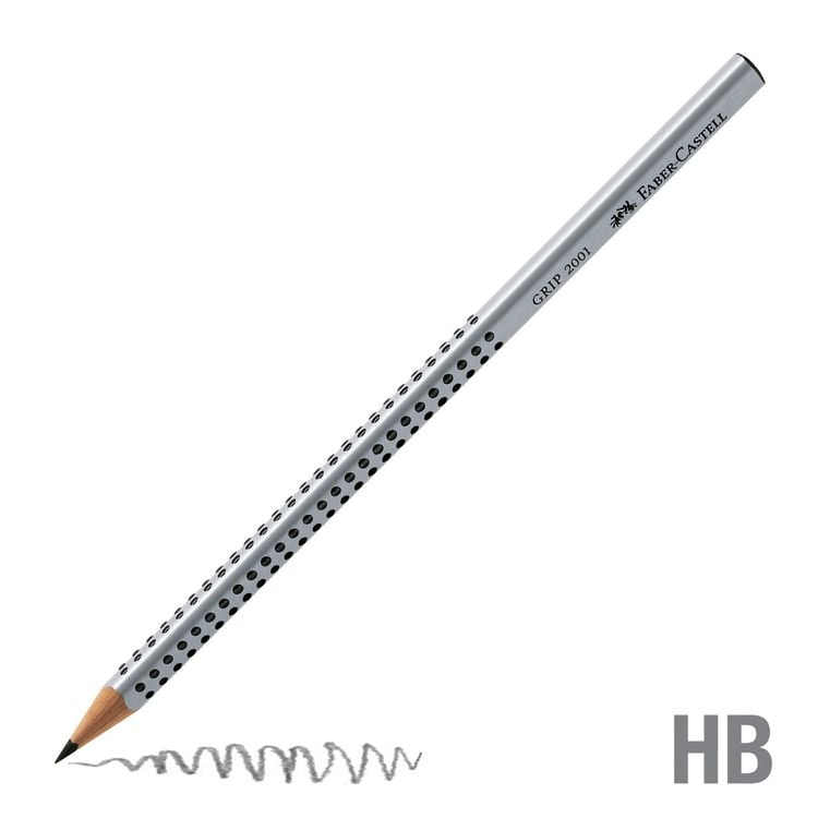 Produktbild: Faber-Castell Bleistift GRIP 2001 HB 3er Set + Radierer