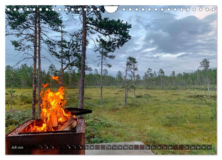 Produktbild: Wandern in Schweden - Einladung in die Natur (Wandkalender 2026 DIN A4 quer), CALVENDO Monatskalender