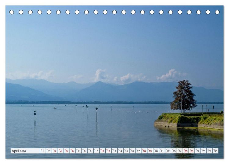 Produktbild: Bodensee - Traumlandschaften am Wasser (Tischkalender 2026 DIN A5 quer), CALVENDO Monatskalender