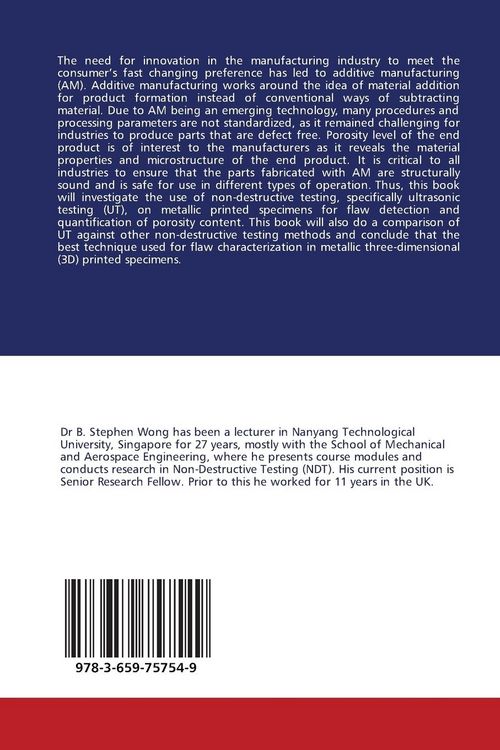 Produktbild: Non-Destructive Testing of Metallic 3D Printed Specimens