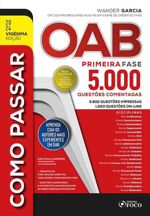 Produktbild: Como Passar Na Oab - 1&ordf; Fase