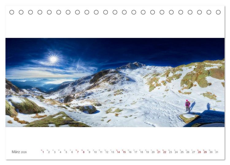 Produktbild: BergBlicke! (Tischkalender 2026 DIN A5 quer), CALVENDO Monatskalender