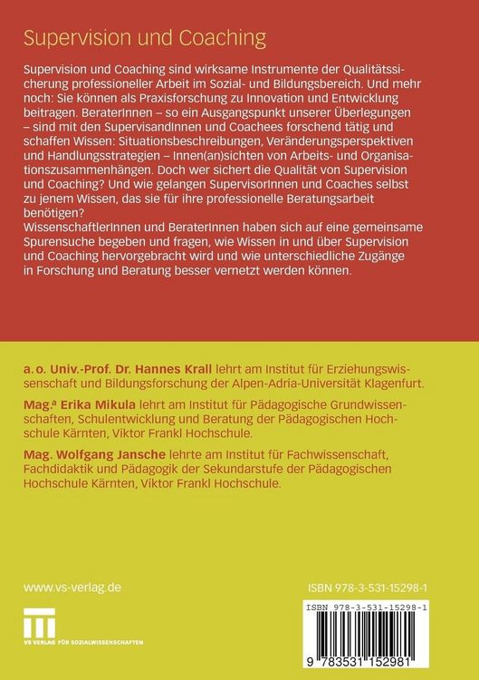 Produktbild: Supervision und Coaching