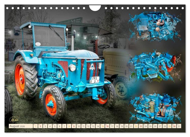 Produktbild: Oldtimer - Traktoren Parade (Wandkalender 2026 DIN A4 quer), CALVENDO Monatskalender