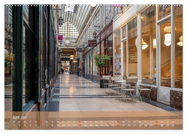 Produktbild: Verborgene Passagen von Paris (hochwertiger Premium Wandkalender 2027 DIN A2 quer), Kunstdruck in Hochglanz