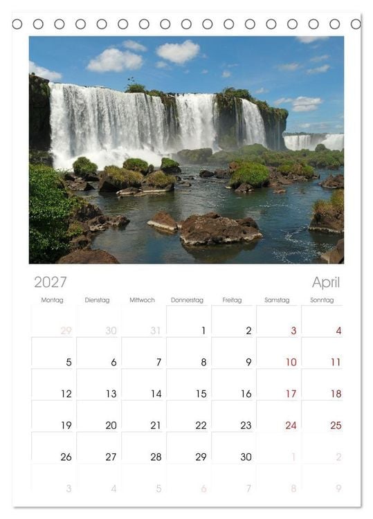 Produktbild: Tischplaner 2027 - Buenos Aires mit Iguazu (A5 Tischkalender zum Aufstellen) CALVENDO
