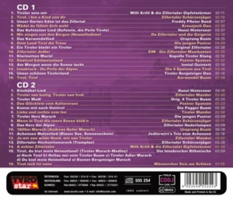 Produktbild: 32 beliebte Lieder aus Tirol