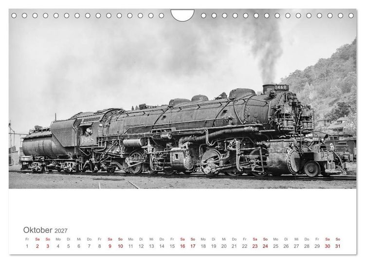 Produktbild: US-Dampflokomotiven (Wandkalender 2027 DIN A4 quer), CALVENDO Monatskalender