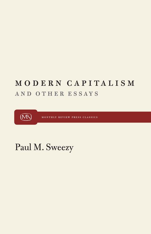Produktbild: Modern Capitalism and Other Essays