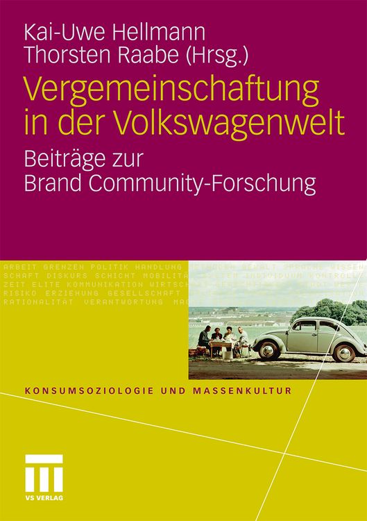 Produktbild: Vergemeinschaftung in der Volkswagenwelt