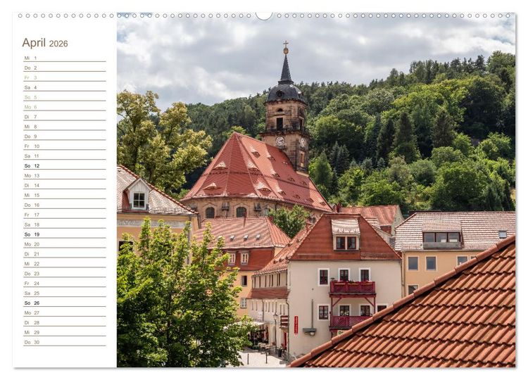 Produktbild: K&ouml;nigstein Perspektiven - Elbsandstein (hochwertiger Premium Wandkalender 2026 DIN A2 quer), Kunstdruck in Hochglanz