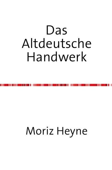 Produktbild: Das altdeutsche Handwerk