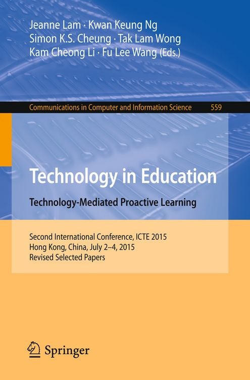 Produktbild: Technology in Education. Technology-Mediated Proactive Learning