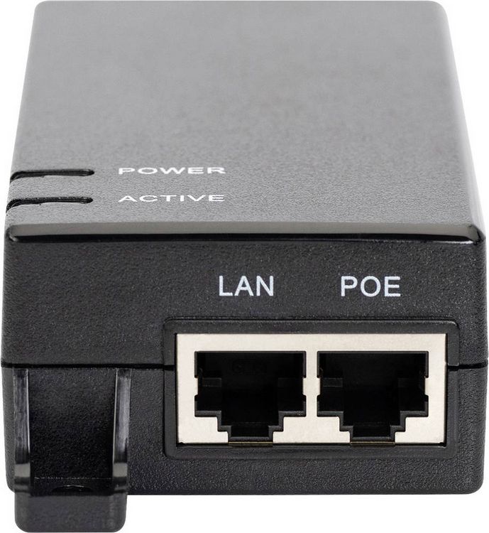 Produktbild: Digitus DN-95102-1 PoE Injektor 10 / 100 / 1000 MBit/s IEEE802.3af (15.4 W)