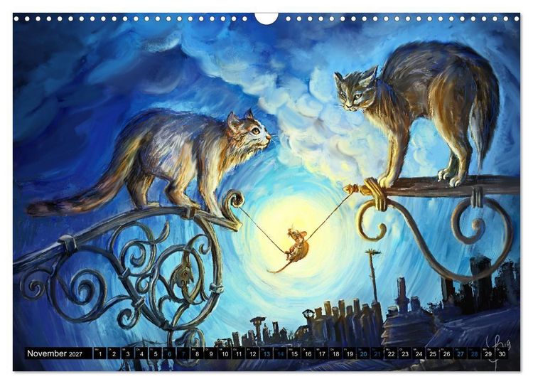 Produktbild: Tierfreunde (Wandkalender 2027 DIN A3 quer), CALVENDO Monatskalender