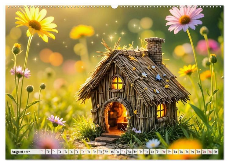 Produktbild: Where the Fairies Dwell - A year of hidden forest homes and gentle magic (High Quality Premium Wall Calendar 2027 DIN A2 landscape),CALVENDO 12 Month Wall Calendar