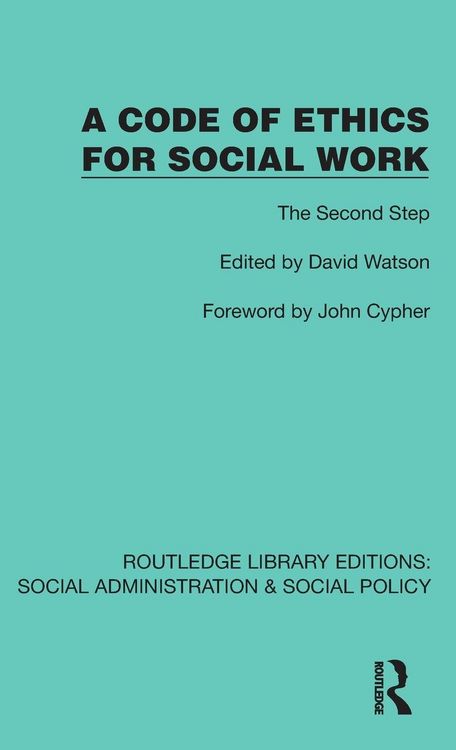 Produktbild: A Code of Ethics for Social Work