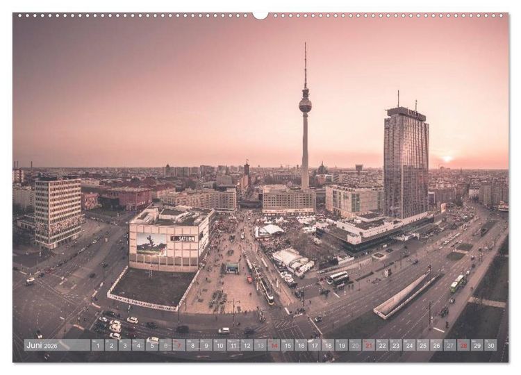 Produktbild: Berlin Citylights (Wandkalender 2026 DIN A2 quer), CALVENDO Monatskalender