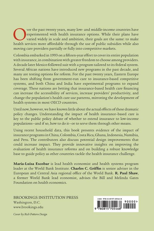 Produktbild: Impact of Health Insurance in Low- and Middle-Income Countries