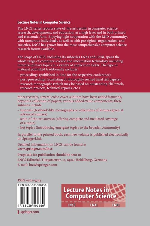 Produktbild: Theory and Applications of Models of Computation