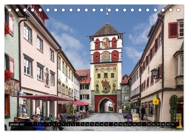 Produktbild: Das Allg&auml;u - Seine malerischen Altst&auml;dte (Tischkalender 2027 DIN A5 quer), CALVENDO Monatskalender