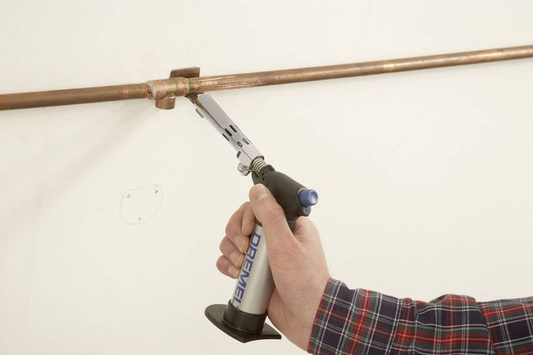 Produktbild: Dremel 2200-5 Versaflame Gasl&ouml;t-Set Hei&szlig;gasd&uuml;se, L&ouml;tspitze 550 - 1200 &deg;C inkl. Piezoz&uuml;nder