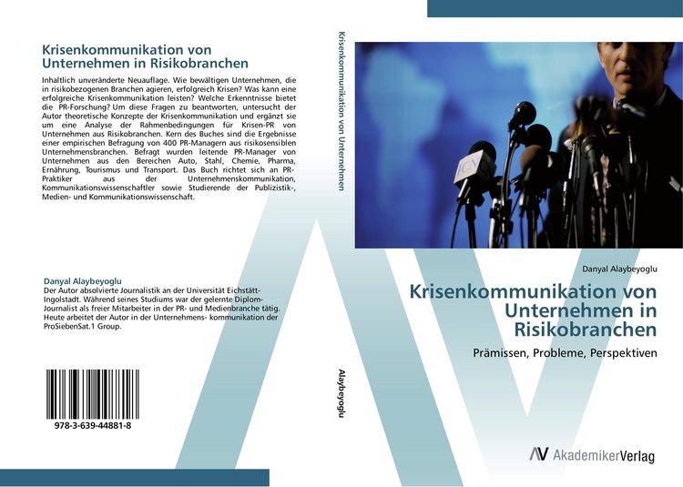 Produktbild: Krisenkommunikation von Unternehmen in Risikobranchen