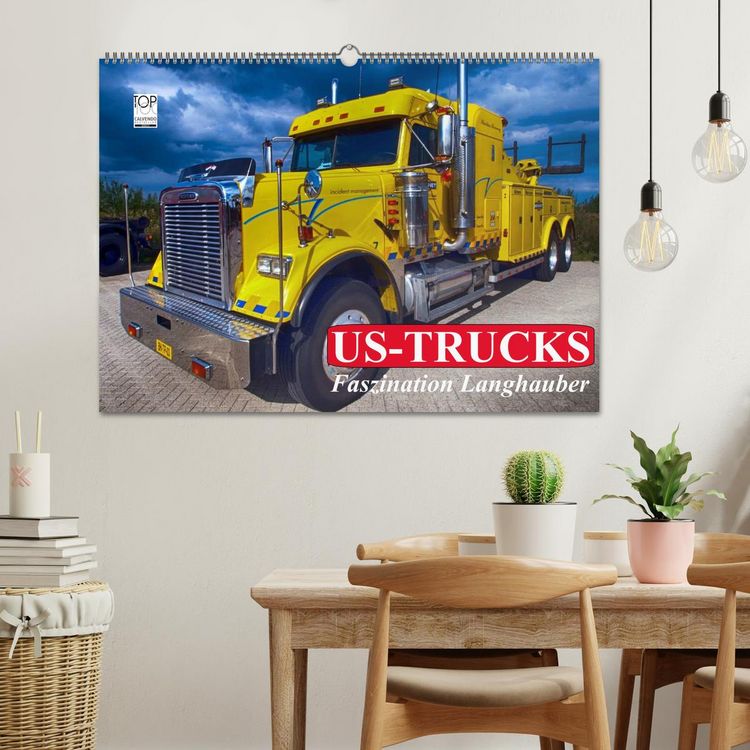 Produktbild: US-Trucks. Faszination Langhauber (Wandkalender 2026 DIN A2 quer), CALVENDO Monatskalender