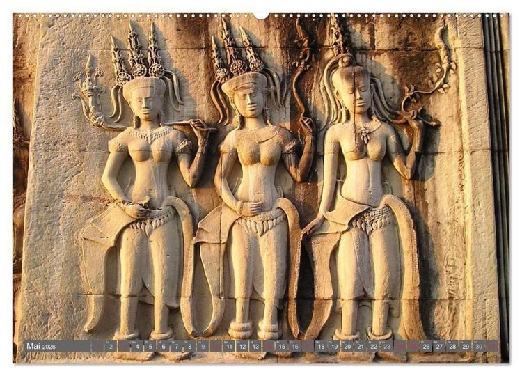 Produktbild: Kambodscha &bull; Angkor Wat (hochwertiger Premium Wandkalender 2026 DIN A2 quer), Kunstdruck in Hochglanz